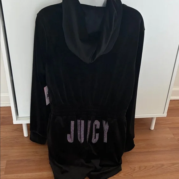 Juicy Couture Black Hooded Jumpsuit - Picture 5 of 14